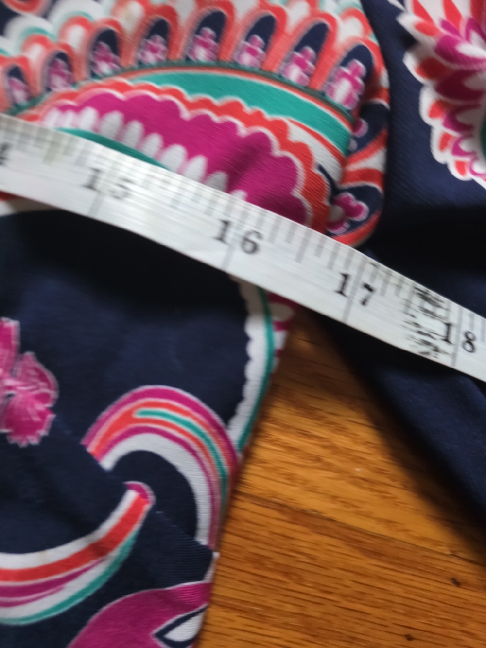 Laundry By SHelli Segal Navy Paisley Print  Sleeve Dress Sz 4 - Picture 4 of 10